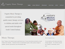 Tablet Screenshot of fogertymusictherapy.com